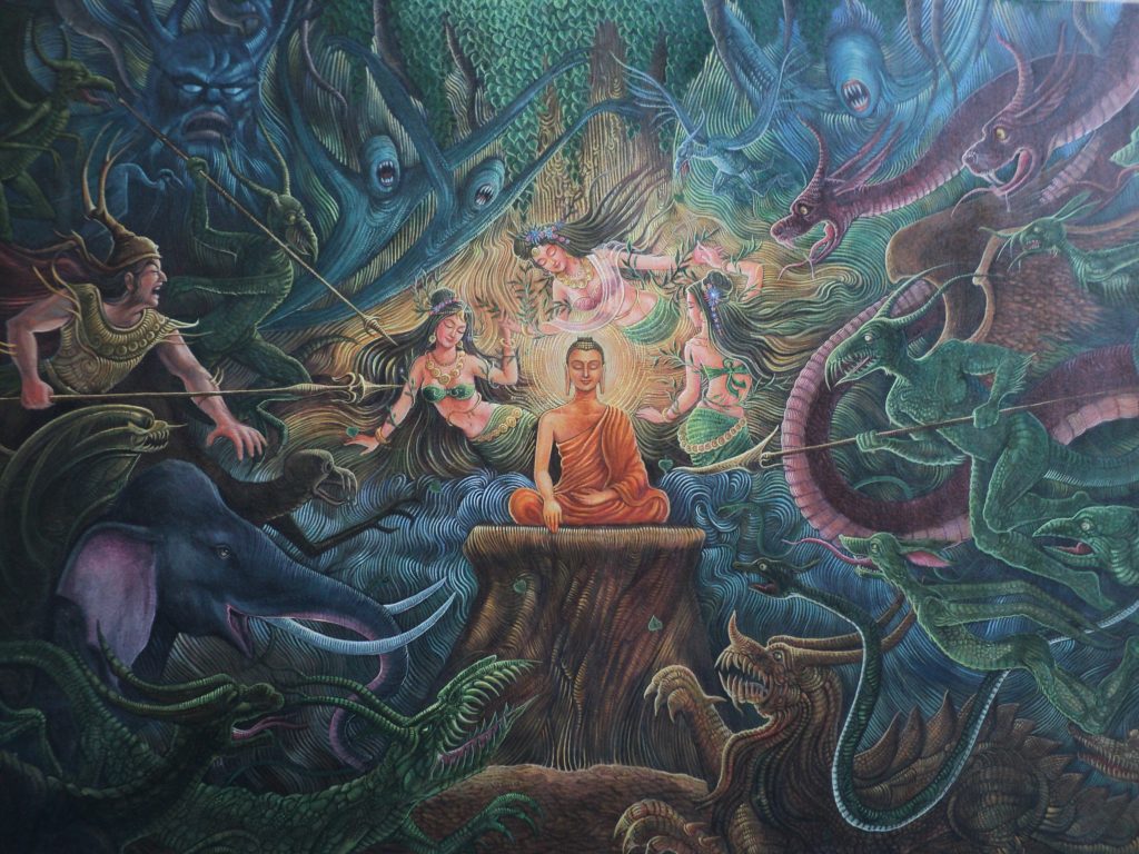 Siddhartha Gautama's encounter with Mara