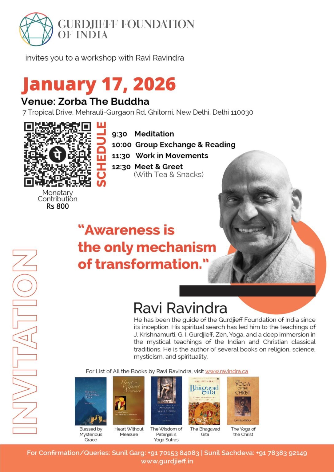 GFOI Invites you to a talk by Ravi Ravindra – Feb 10 2026 – GFOI
